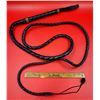 Image 1 : Large Black Leather Horse Whip
