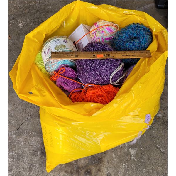 Bag Full Of Assorted Yarn