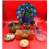 Image 1 : Miscellaneous VTG Lot w/ Glassware & Brass