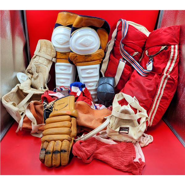 VTG Hockey Gear w/ Gloves, Hockey Pants, Pads, & More