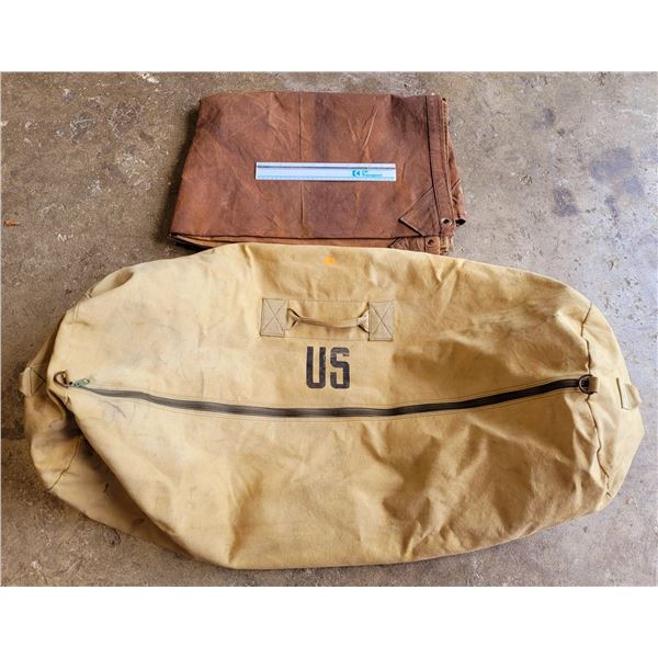 VTG US Army Bag & Curtain