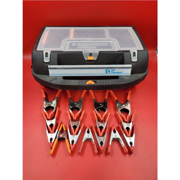 Lot Of Clamps And Black & Decker VersaPak VP650 Cordless Multi-Purpose Saw