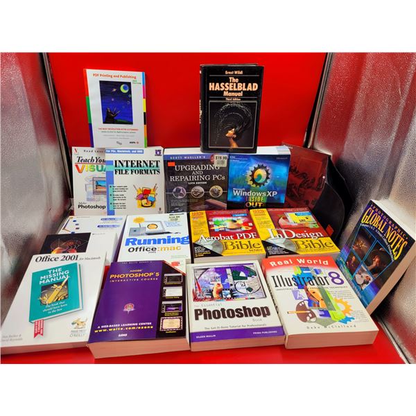Large Lot Of Photoshop & Computer Books