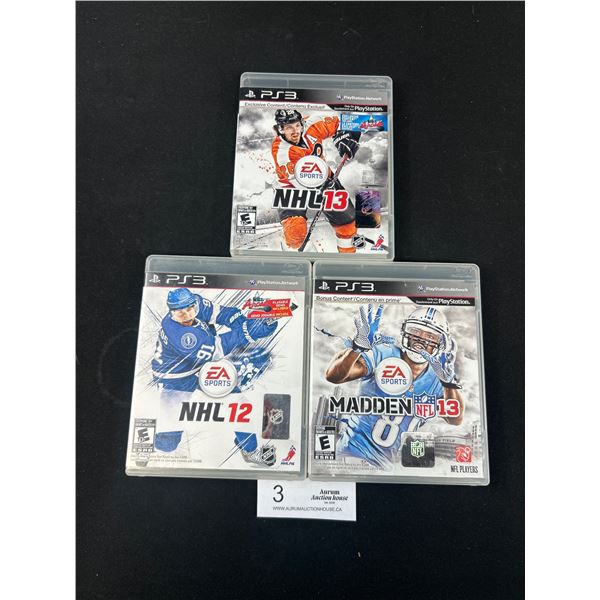 Lot of 3 PS3 Sports Games