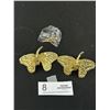 Image 2 : Lot of 2 Butterfly Brass Door Pulls