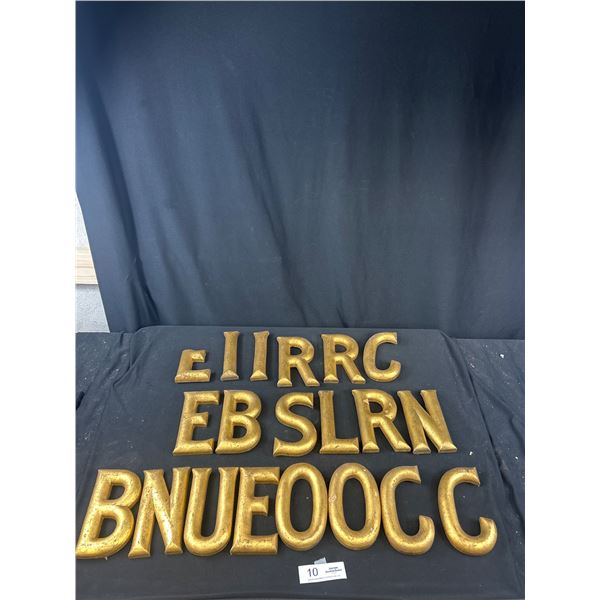 Large Lot of Wooden Letters 6" Tall