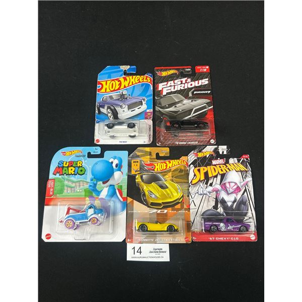 Lot of 5 Specialty Hotwheels in Original Packages