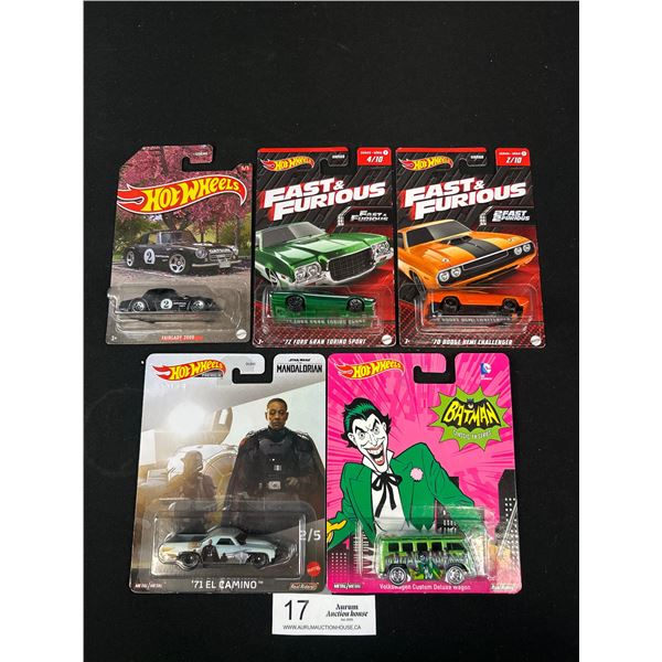 Nice Lot of 5 Specialty Hotwheels in Packages