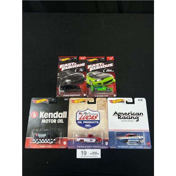 Nice Lot of 5 Specialty Hotwheels in Packages
