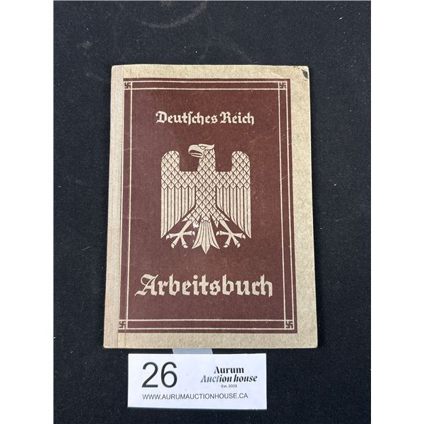 WW2 German Employment Record Book