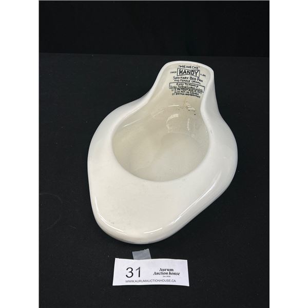 Vintage Handy Sanitary Bedpan