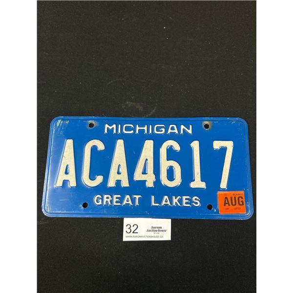 Vintage Michigan Great Lakes License Plate