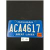 Image 1 : Vintage Michigan Great Lakes License Plate