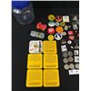 Image 4 : Misc Junk Drawer Collectibles Cars, Buttons, Pins, Etc