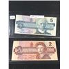 Image 4 : 2000 Canada Millenium Coin Set + 1986 $5 and $2 Bank Notes