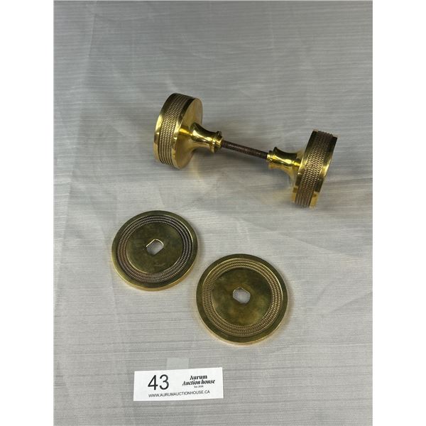 Large Vintage Brass Door Handle