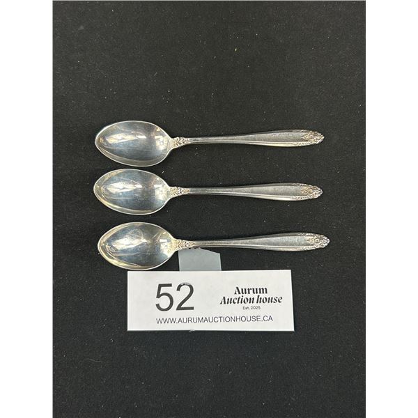 Lot of 3 Small Sterling Silver Spoons