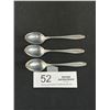 Image 1 : Lot of 3 Small Sterling Silver Spoons