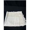 Image 4 : Wonderful 1920s French Table Cloth w/ Handmade Lace, 54" x 45"