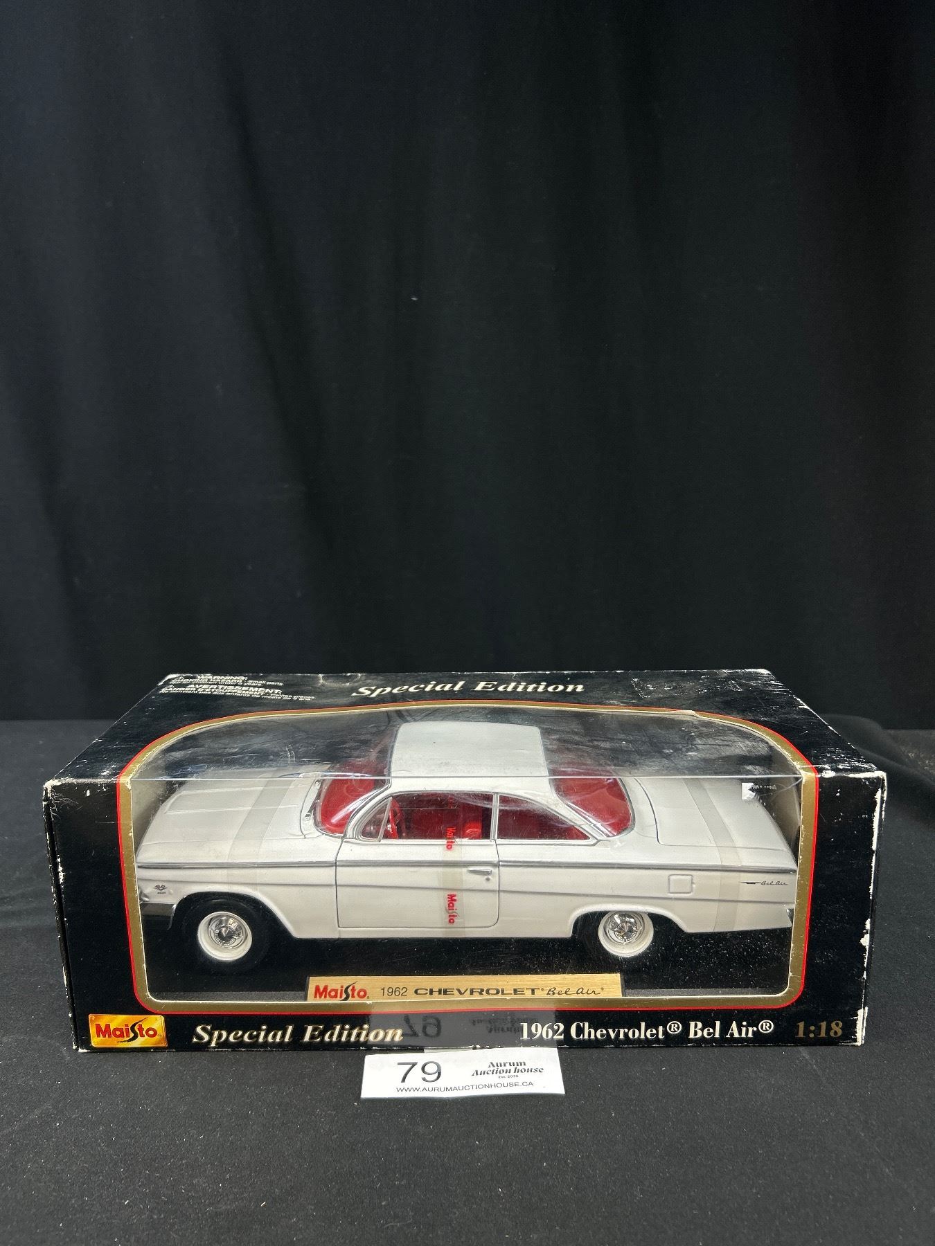 Maisto Special Edition 1962 Chevrolet Bel Air 1/18th Scale Diecast Car