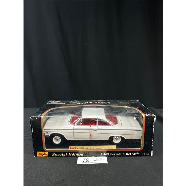 Maisto Special Edition 1962 Chevrolet Bel Air 1/18th Scale Diecast Car