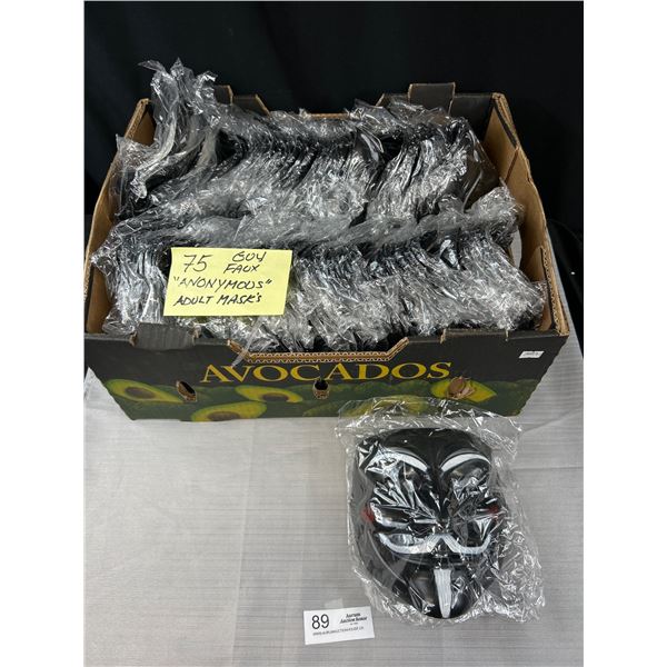 75 Guy Faux "Annonymous" Adult Masks