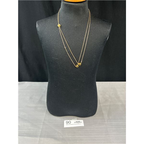 Extra Length Gold Necklace Marked 1/20 14k G.F.