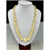 Image 2 : Vintage Hand Carved Bone Beads Necklace, Graduated
