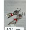 Image 2 : Vintage Native American Silver Dangle Earrings
