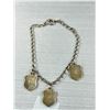 Image 3 : Vintage German Silver w/ 3 Enamel Charms (Heidelberg, Wiesbaden, Rudesheim) Bracelet