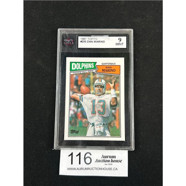 1982 Topps Dan Marino KSA 9 Mint Cards