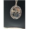 Image 3 : Silver Plated Needle Point Pendant w/ Chain Necklace