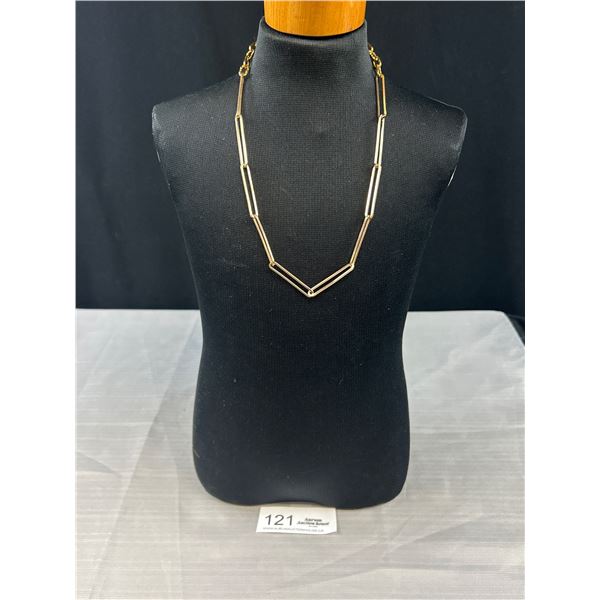 High Carat Gold Plated Links Necklace Excellent Condition, Just Like New