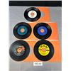 Image 2 : Lot of 5 45 Records, Witch Doctor, Purple People Eater, Dominque, Etc