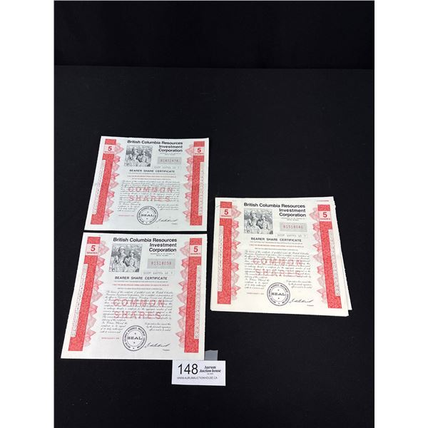 Lot of 6 Vintage BC Brick Shares