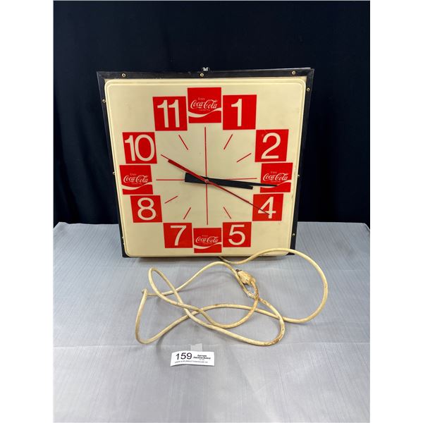 Vintage Coca-Cola Light Up Clock