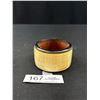 Image 1 : Large Hand Crafted Wood w/ Bone Inlaid Bangle