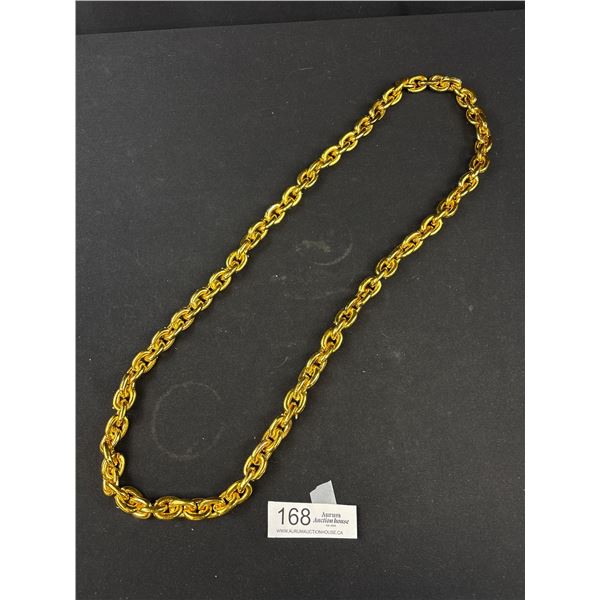 Gold Plated Large Links Necklace