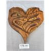 Image 1 : Nice West Coast Native, Heart Shaped Carving 12" Tall 11" Wide, Unsigned