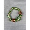 Image 3 : 3 Large Art Glass Beads Bracelet
