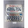 Image 1 : 3 California License Plates