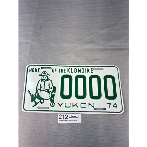 1974 Yukon Sample Plate