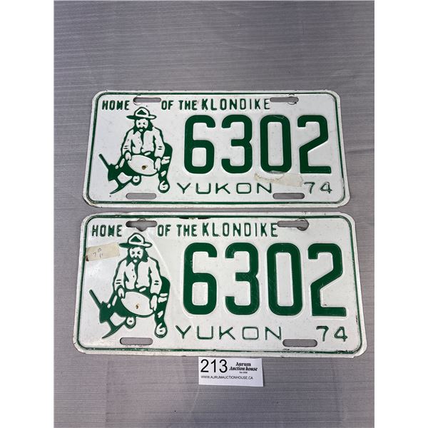 Pair of 1974 Yukon License Plates