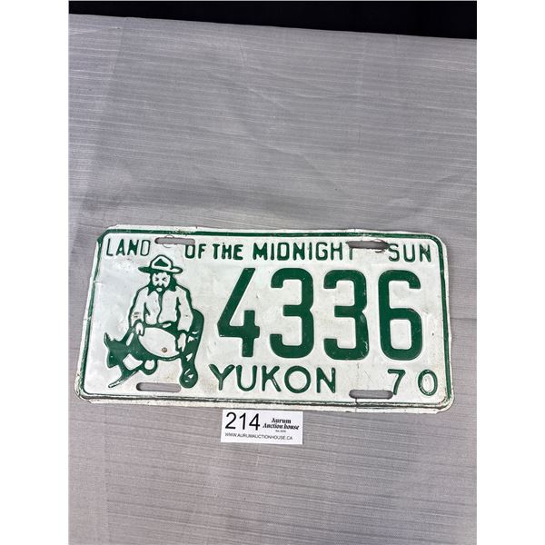 1974 Yukon License Plate