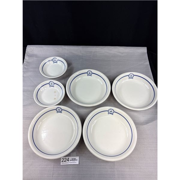 6 x 1920s North Vancouver Masonic China Bowls