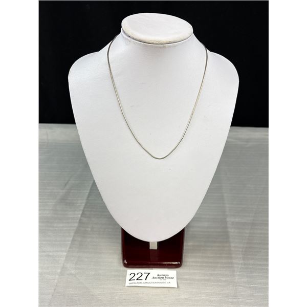 A Nice Quality Sterling Silver Snake Coil Necklace