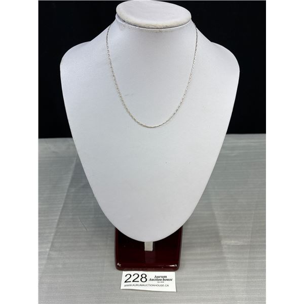 A Nice 16" Sterling Silver Chain Necklace