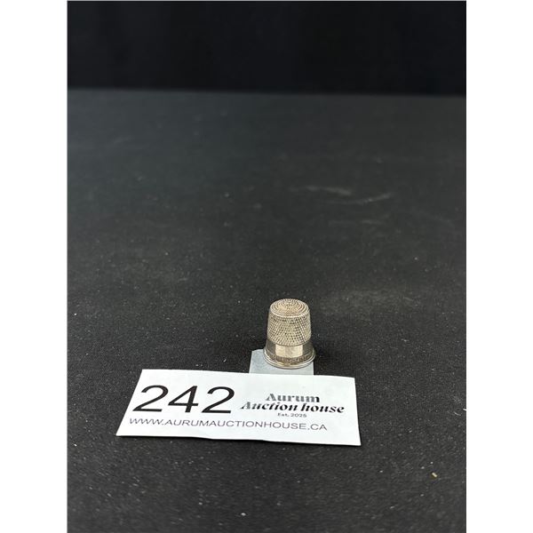 Antique Sterling Silver Thimble Mexican