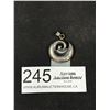 Image 1 : A Heavy Quality Sterling w/ Abalone Inlay Pendant