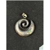 Image 2 : A Heavy Quality Sterling w/ Abalone Inlay Pendant